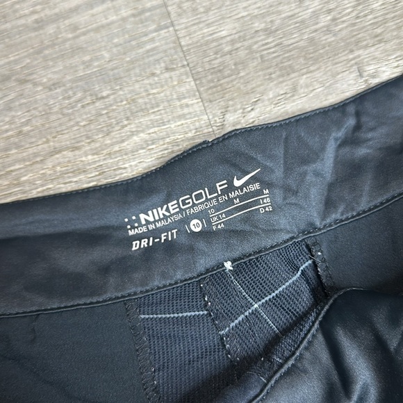Nike Women’s Dri Fit Checkered Print Cropped Golf Pants Breathable Sz 10 - Picture 3 of 12